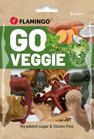 Flamingo GO Veggie Tyggesnack Til Hunden Small 8 Stk