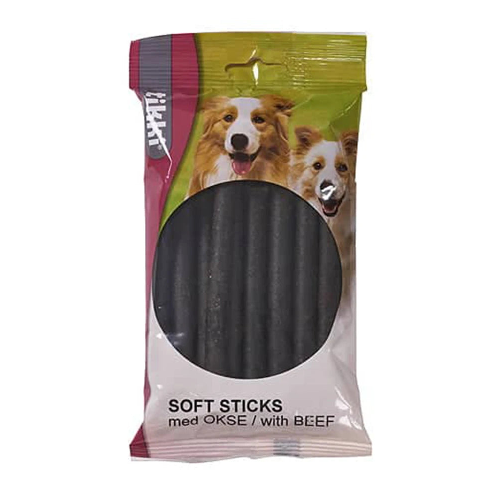 TIKKI Godbidder Soft Sticks med Okse 200g
